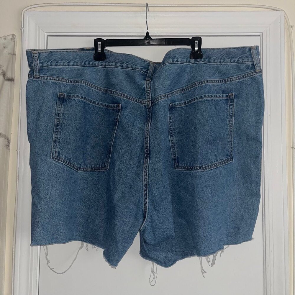 Blue Denim Women's Shorts - Picture 2 of 4